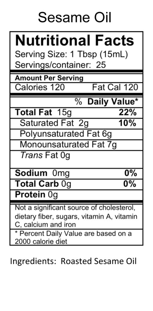 Roasted Sesame Oil Olive Oil Co Barrie and Newmarket