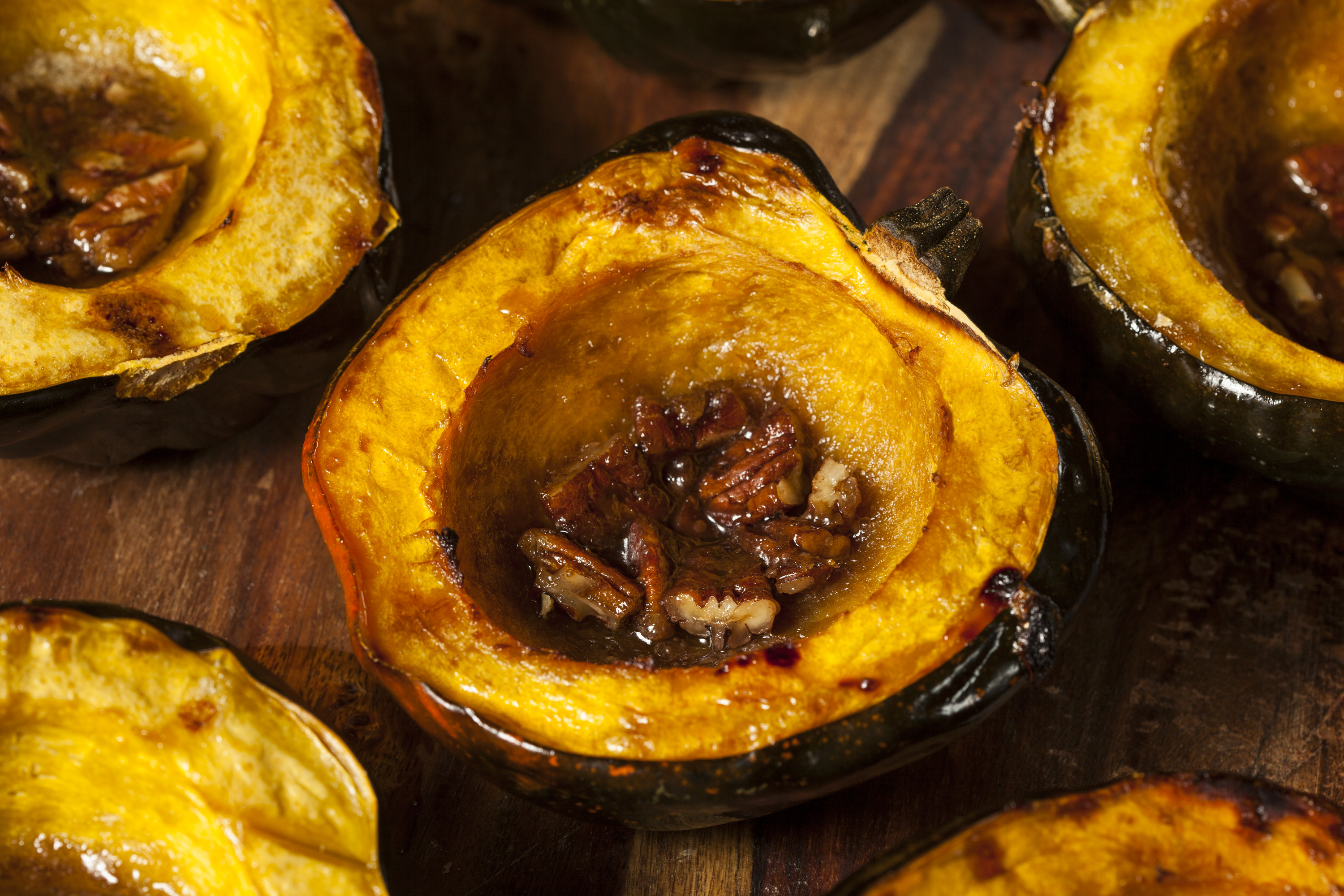 baked acorn squash with olive oil