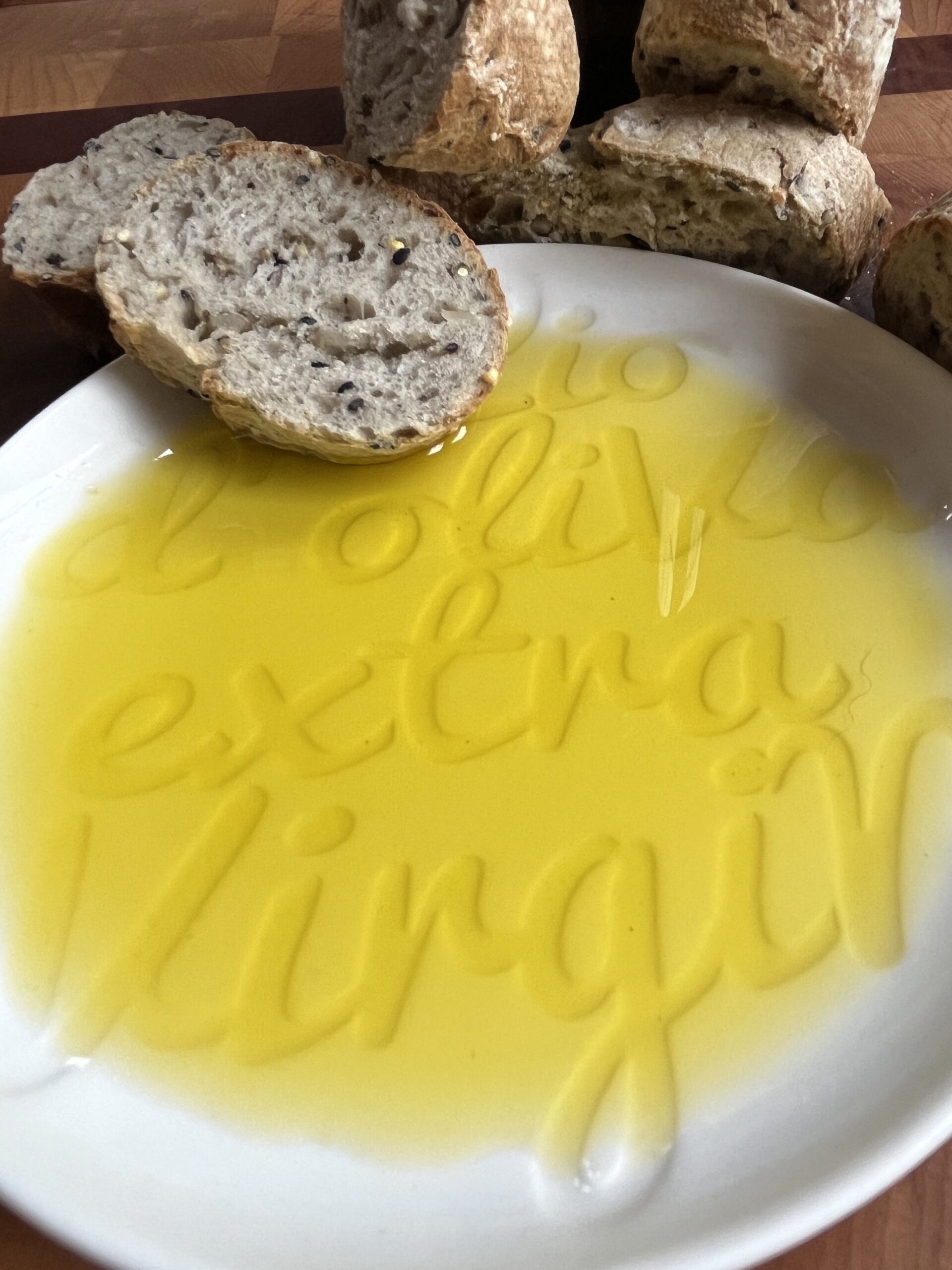Olio d’Oliva Extra Virgin Dipping & Serving Plate